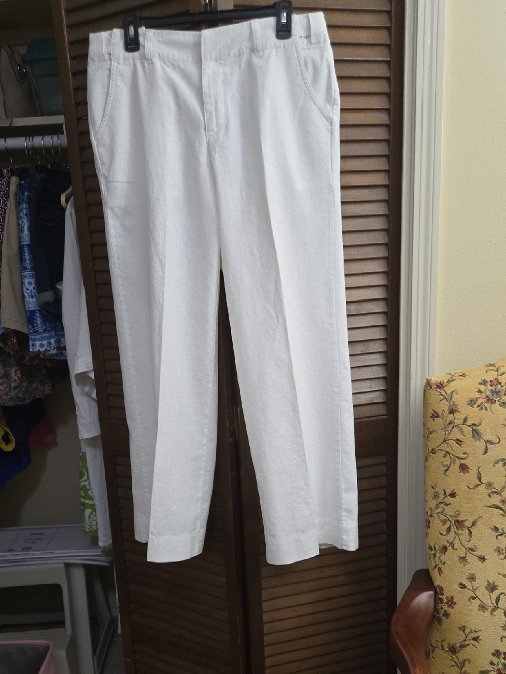 Source Unknown Linen/cotton Wide-Leg Women’s Pants Vintage